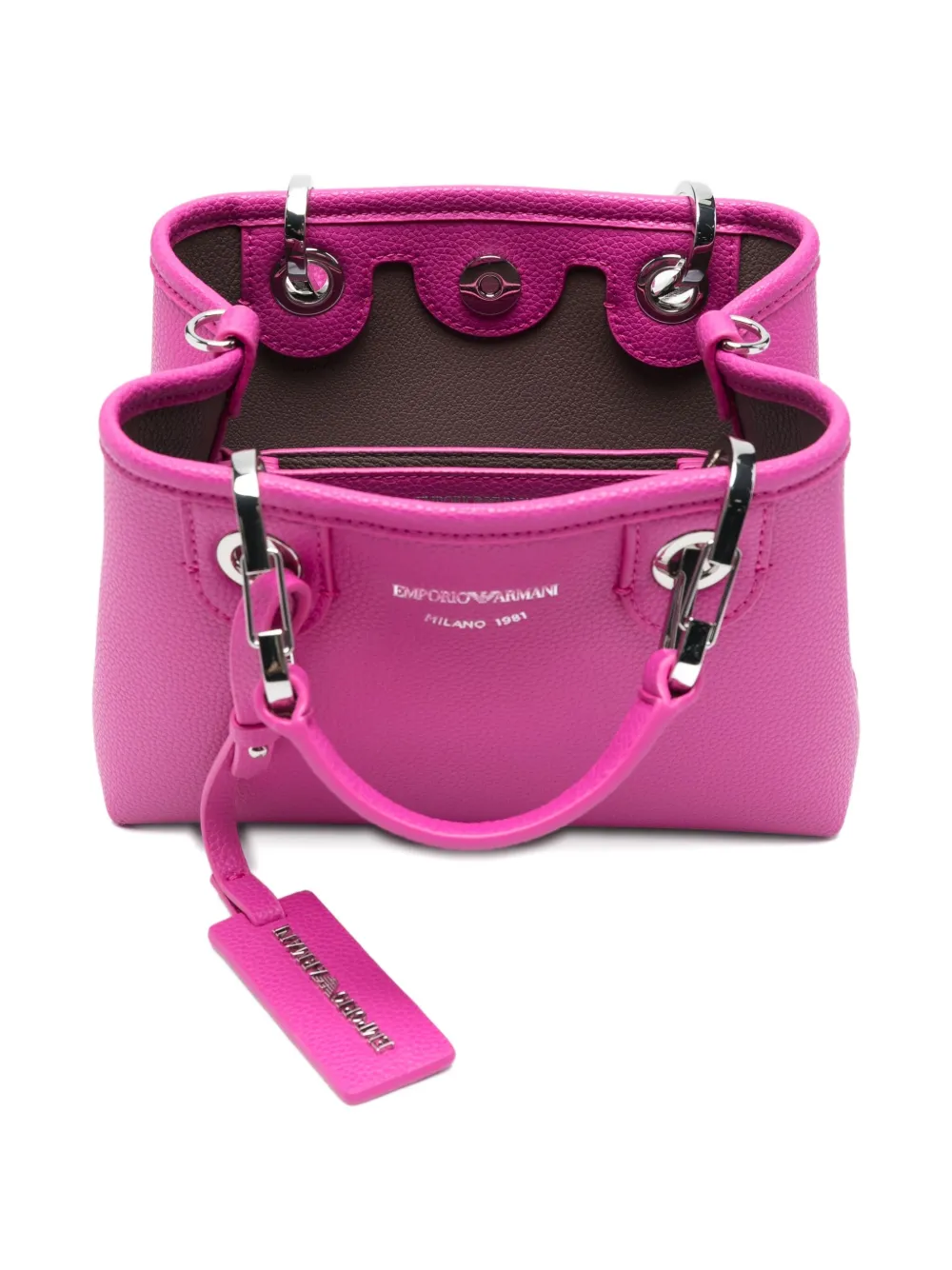Emporio Armani Logo-detail Shoulder Bag In Pink