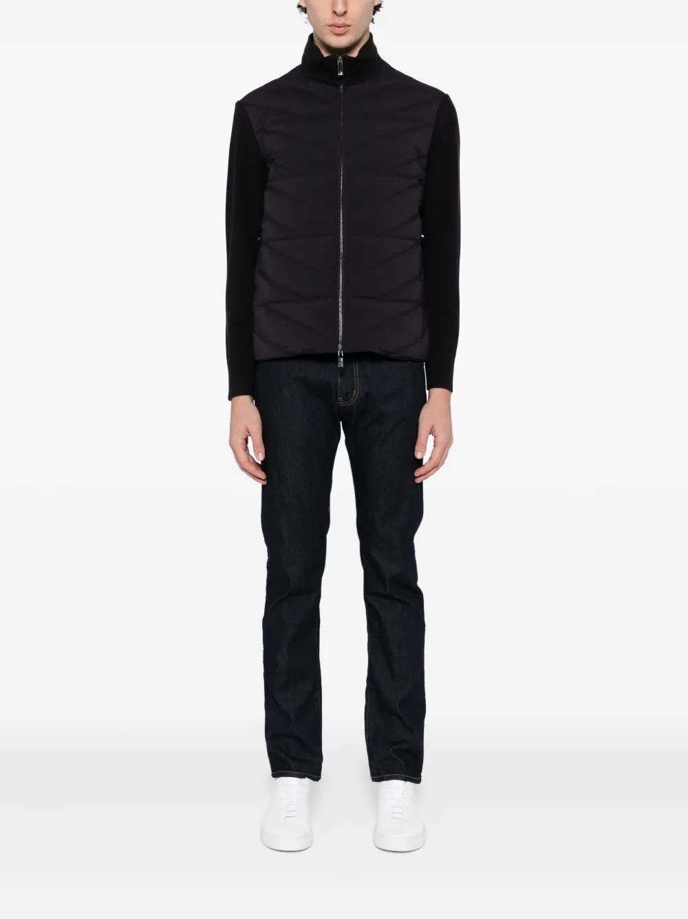 Emporio Armani panelled padded jacket | Down Jackets | Image 2