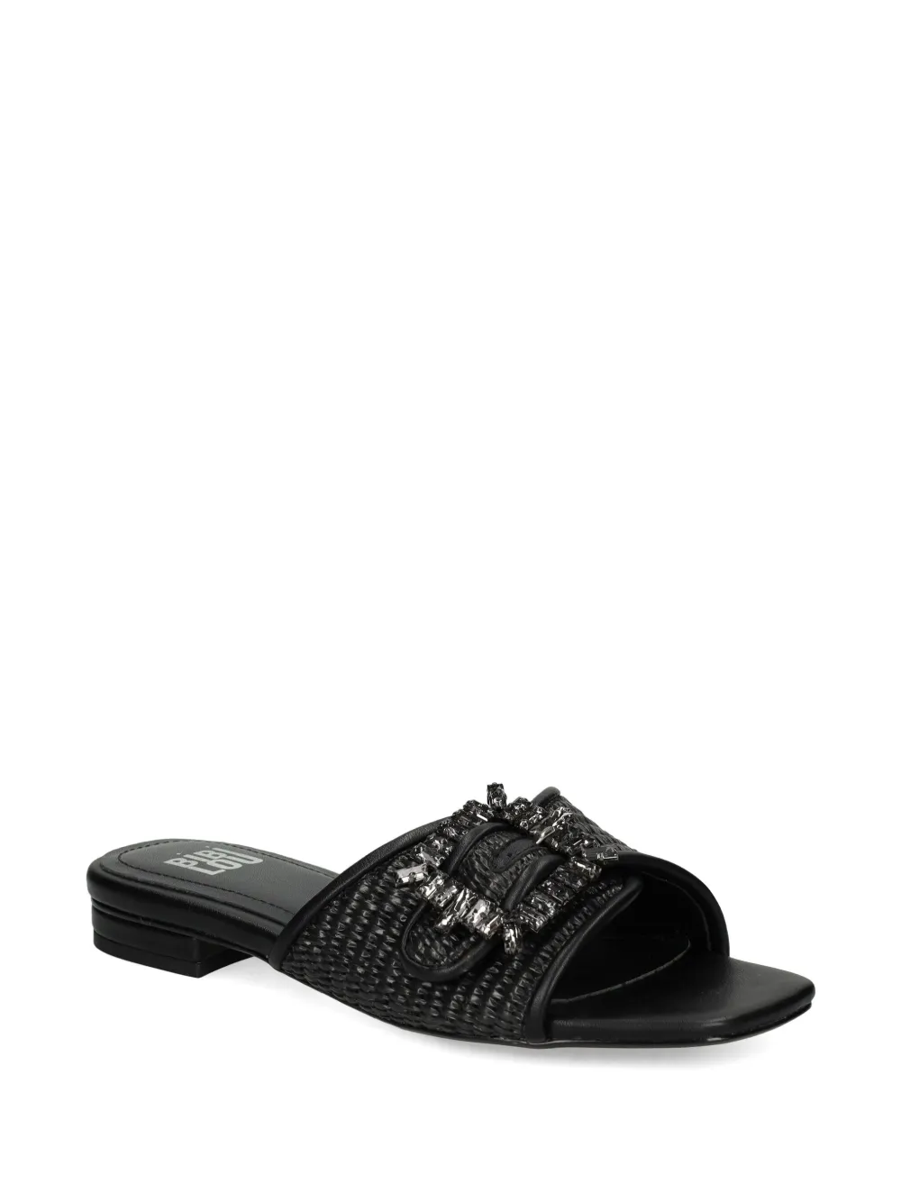 Bibi Lou woven buckle embellished sandals Black