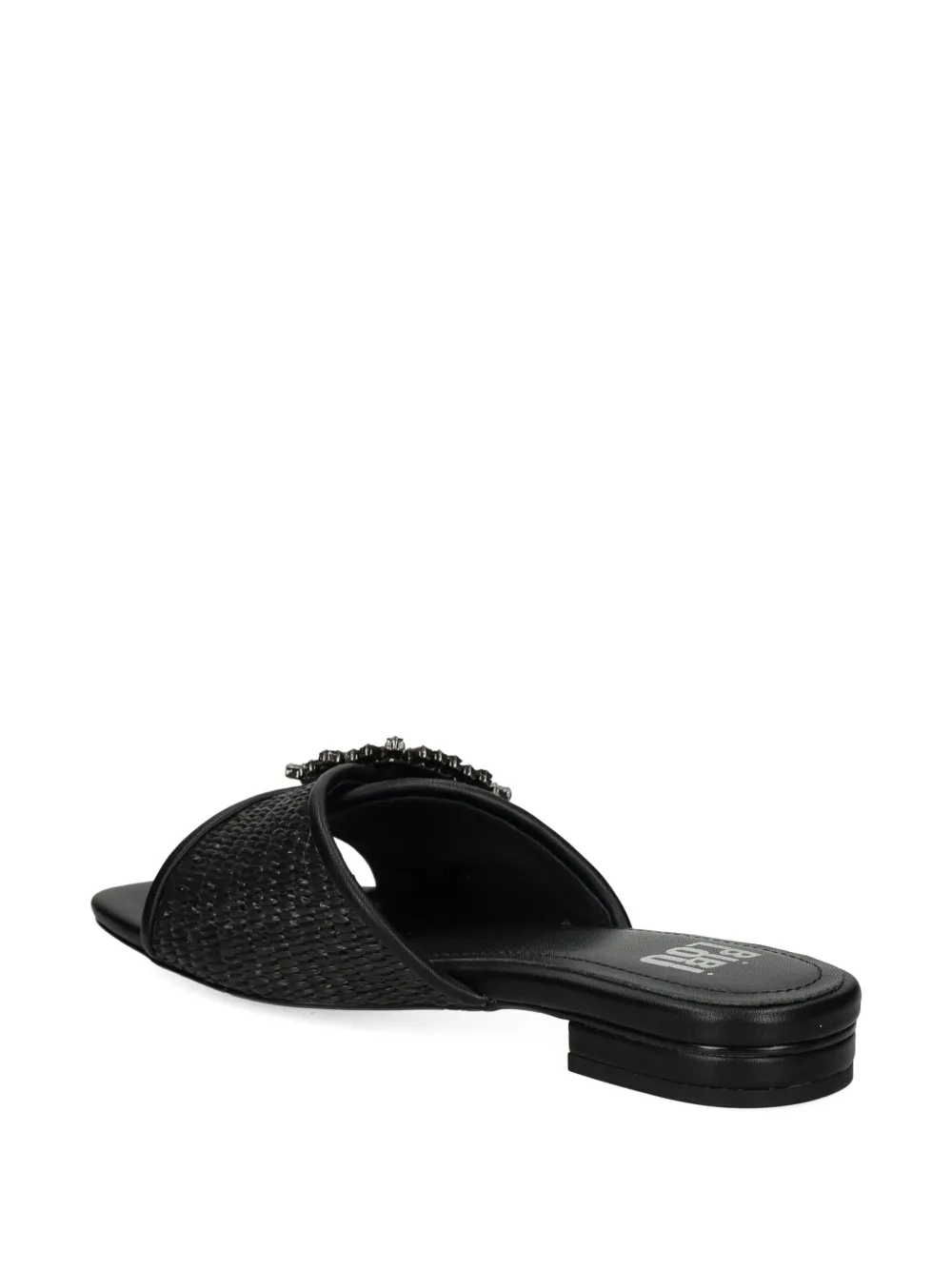 Bibi Lou woven buckle embellished sandals Black