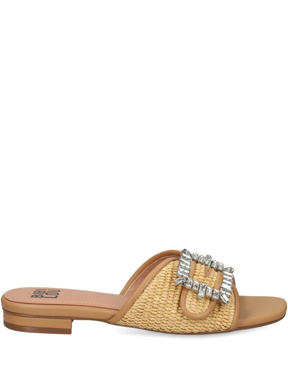 Bibi Lou jewel-embellished woven sandals Neutrals