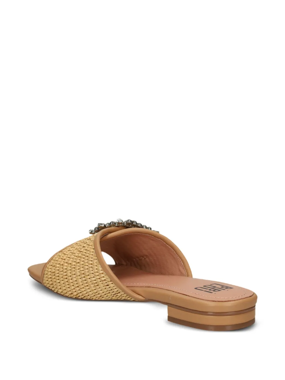 Bibi Lou Geweven sandalen verfraaid met juwelen Beige
