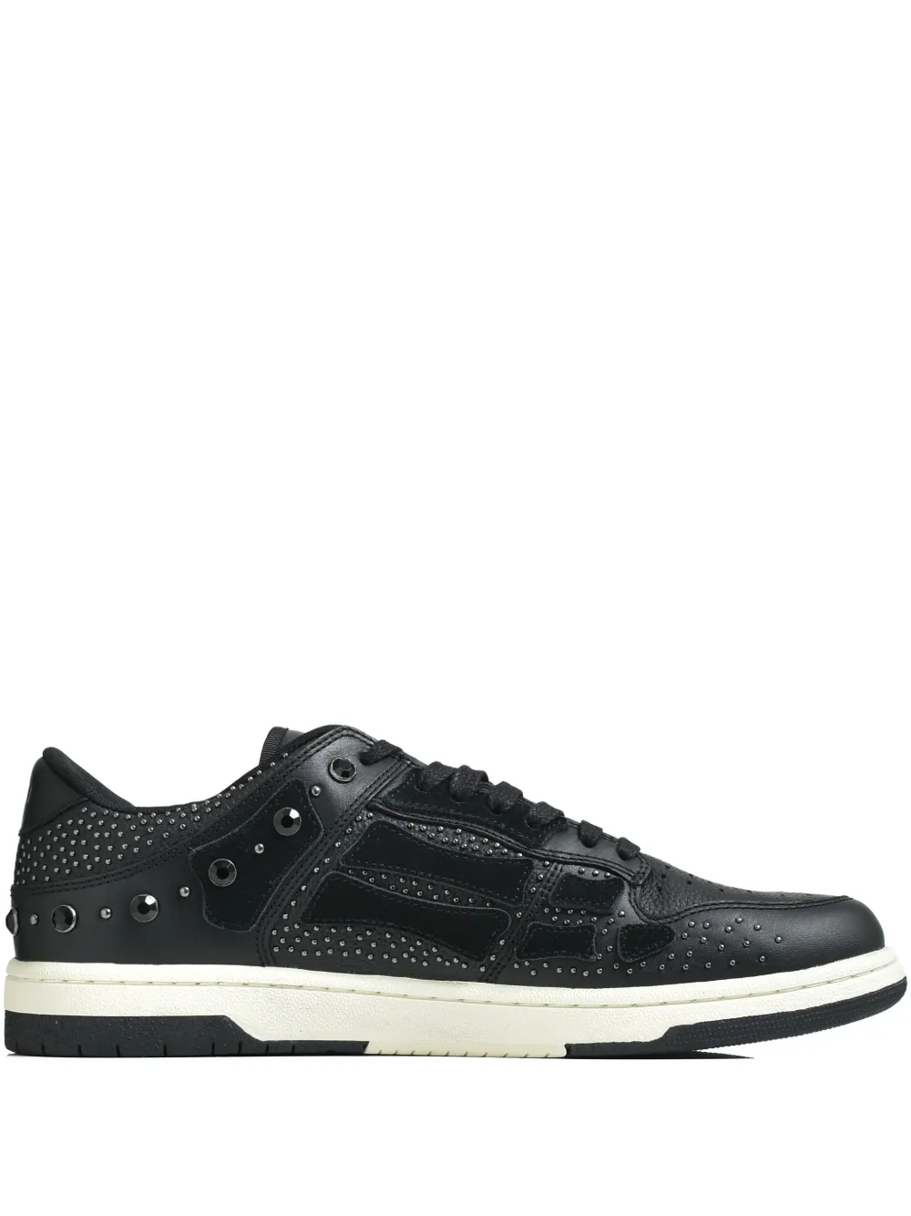 AMIRI perforated studded lace-up sneakers - ブラック AMIRI perforated studded lace-up sneakers - ブラック