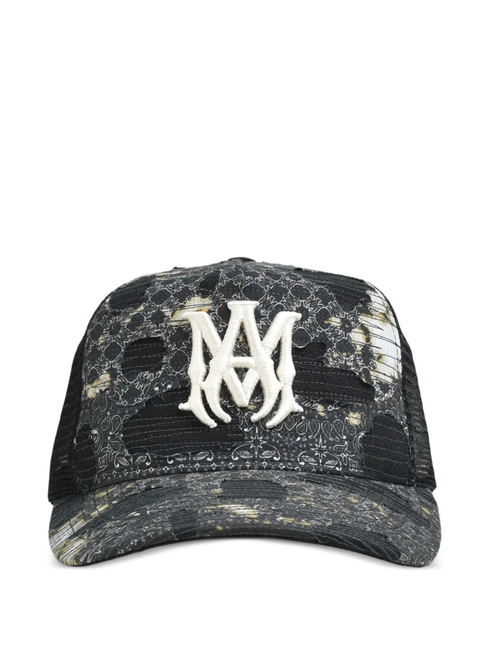 AMIRI Honkbalpet met geborduurd logo Zwart