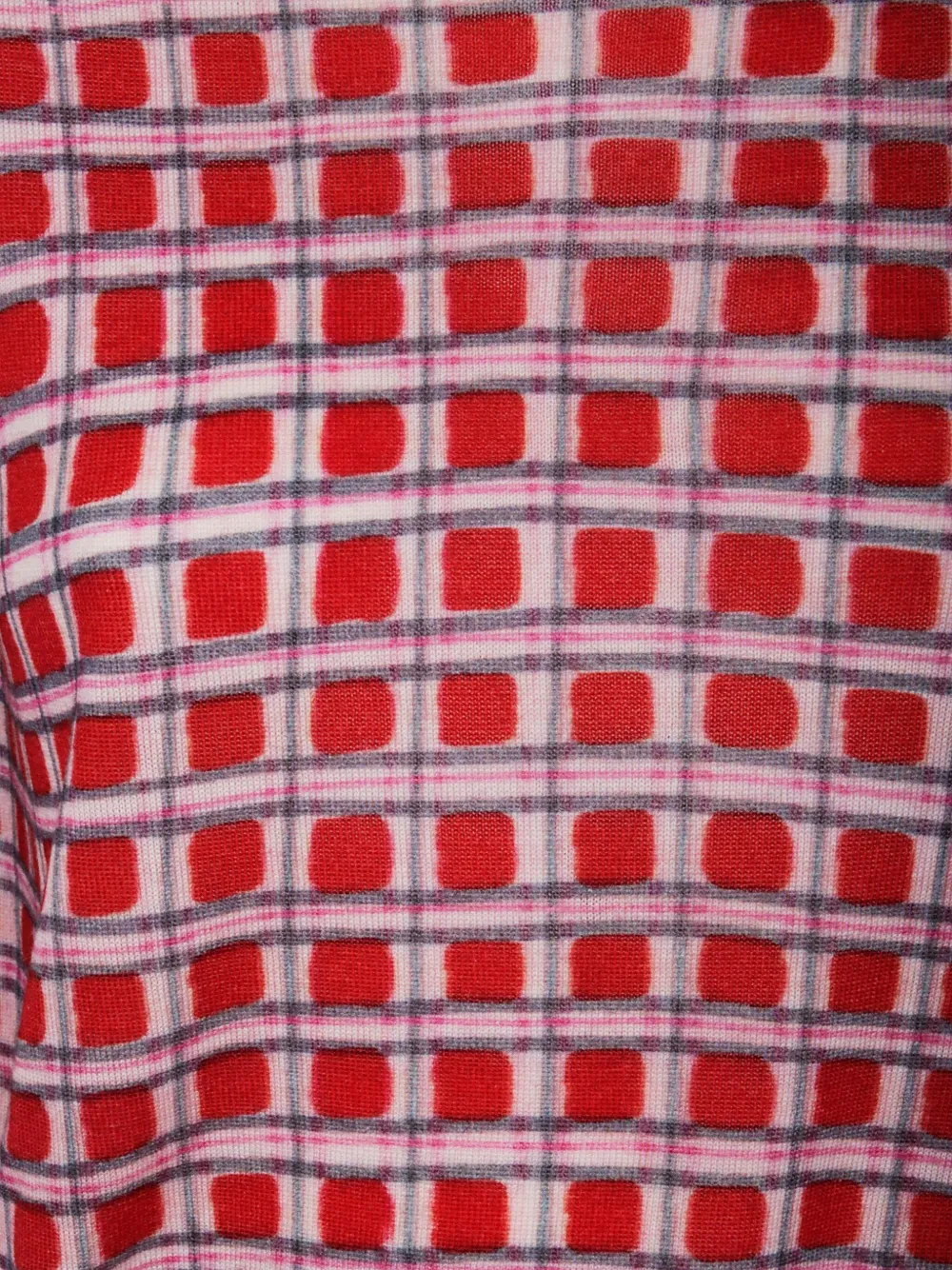 In Bed With You Geometric-print Wool Sweater In Red