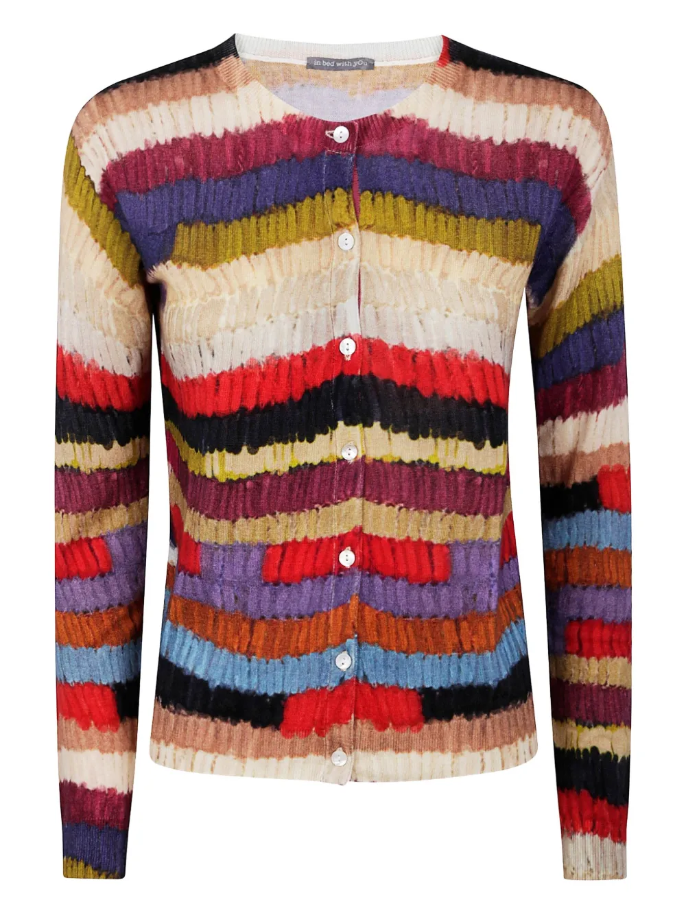 IN BED WITH YOU printed cardigan | Red | Image 1
