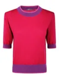 IN BED WITH YOU contrasting-trim jumper - Red