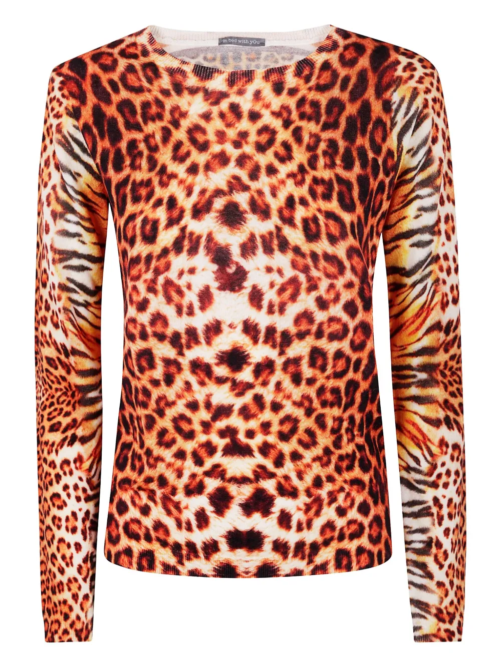 In Bed With You Leopard-print Wool Sweater In Animal Print