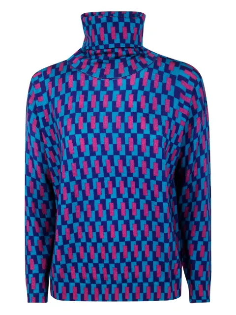 IN BED WITH YOU geometric-pattern jumper
