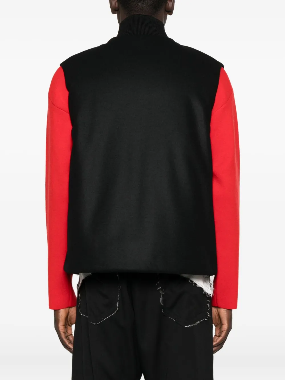 Jil Sander ハイネック ジップベスト | ブラック | FARFETCH JP