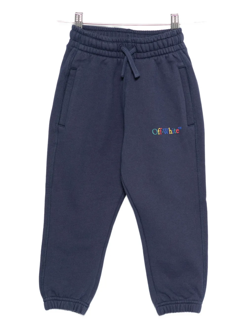 Off-White Kids logo-embroidered track pants | Blue | Image 1