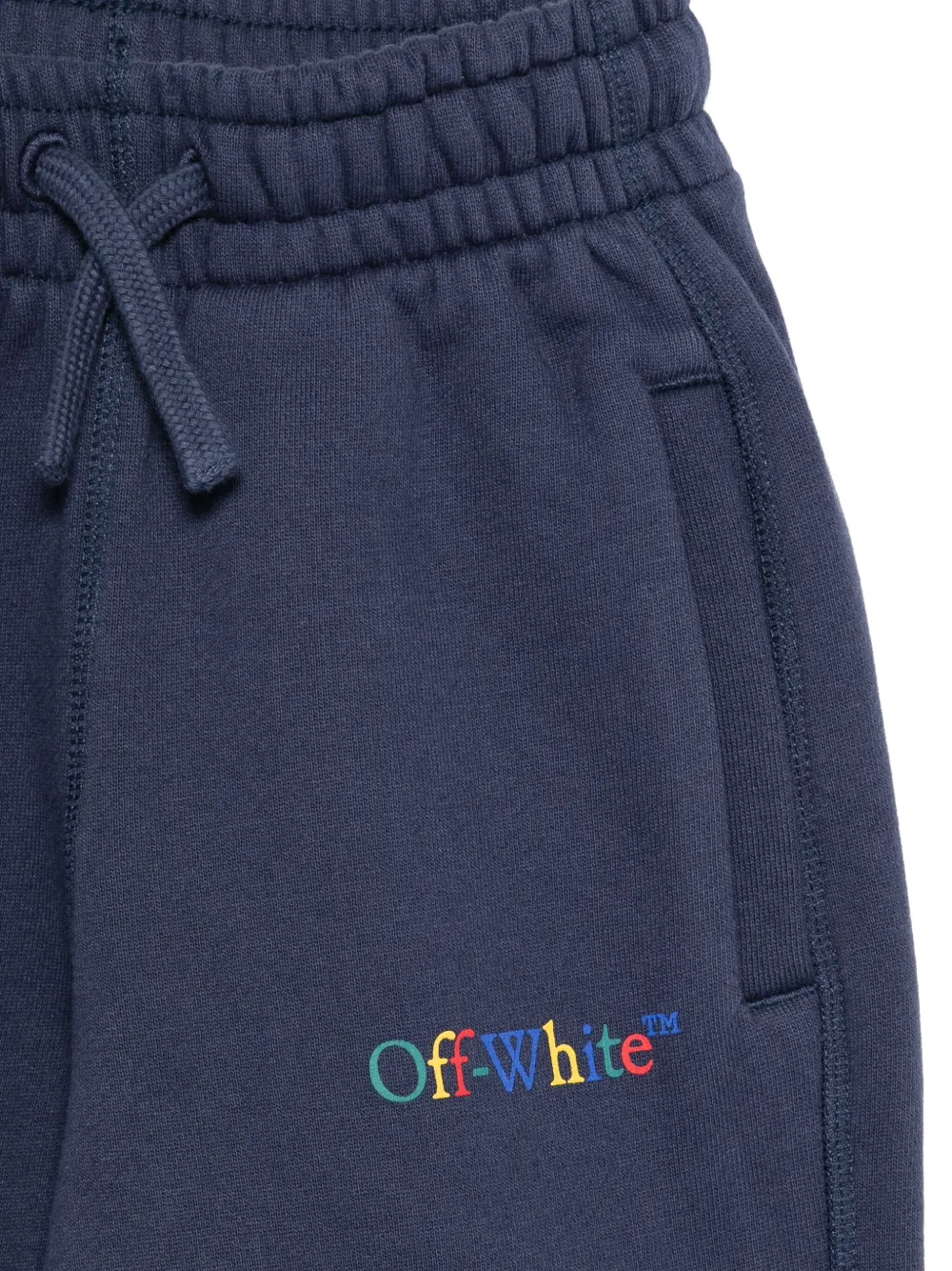 Off-White Kids Trainingsbroek met geborduurd logo Blauw