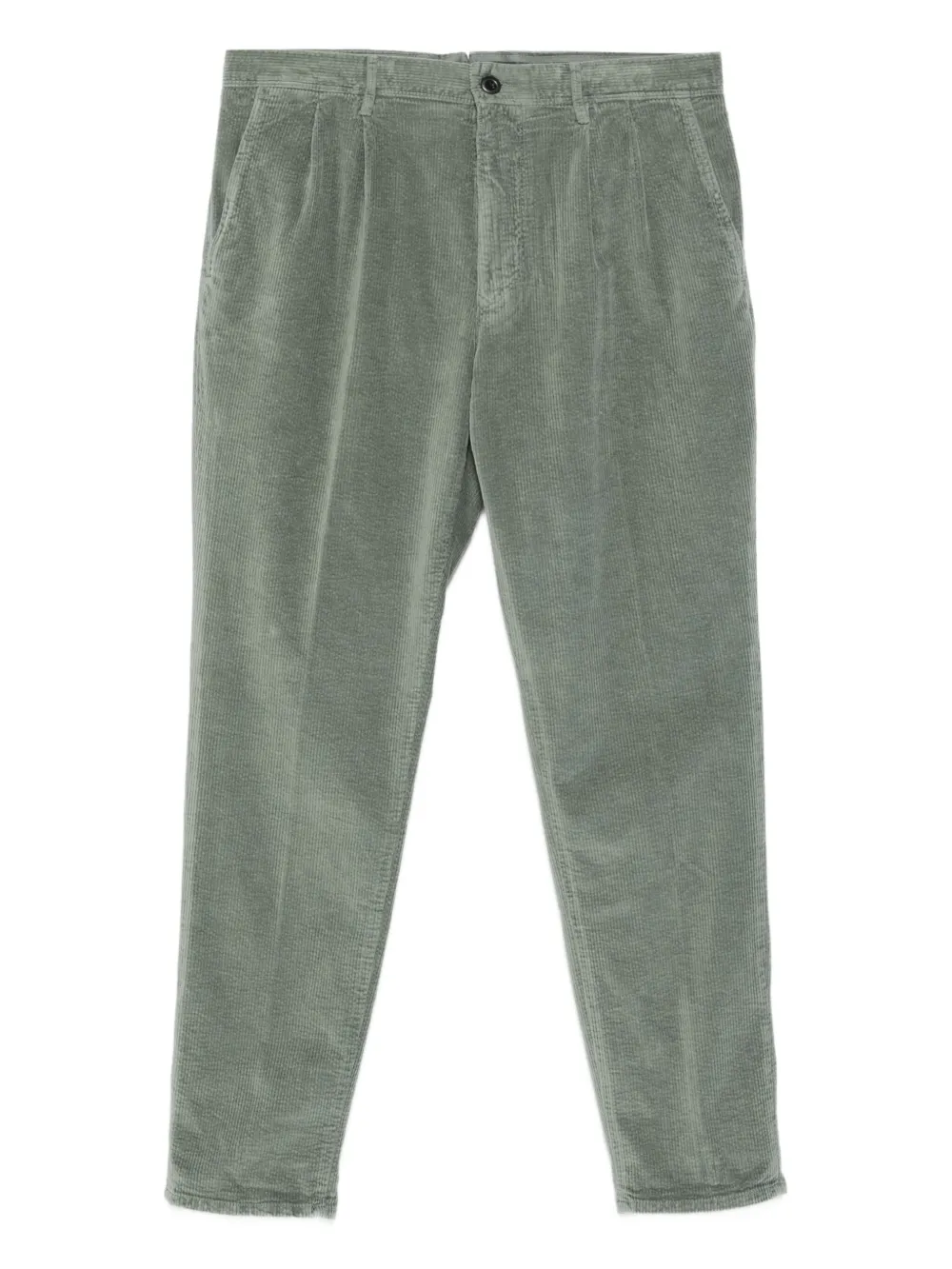 Incotex pleated corduroy trousers | Green | Image 1