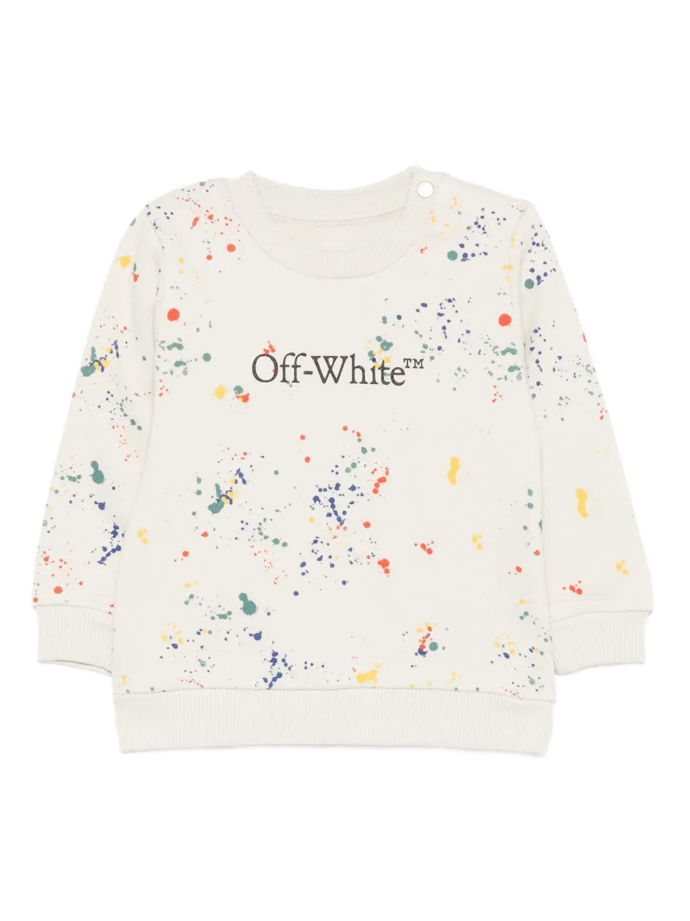 Off-white Paint-splatter Sweatshirt In Neutral