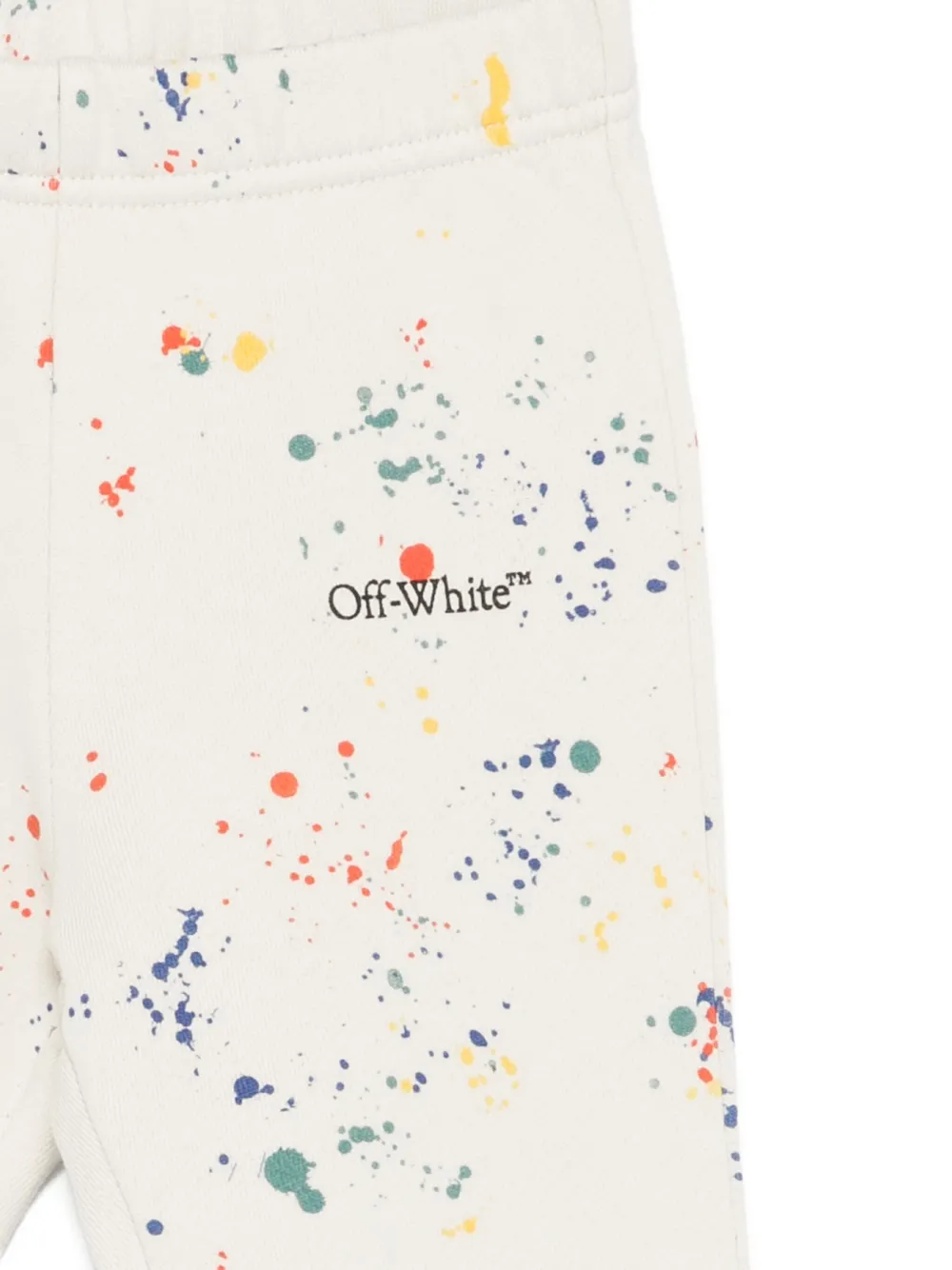 Off-White Kids Broek met verfspetters Wit