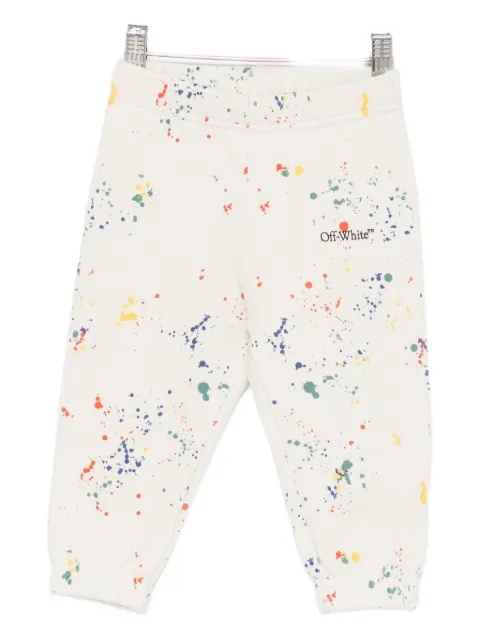 Off-White Kids بنطال بتأثير رذاذ الطلاء