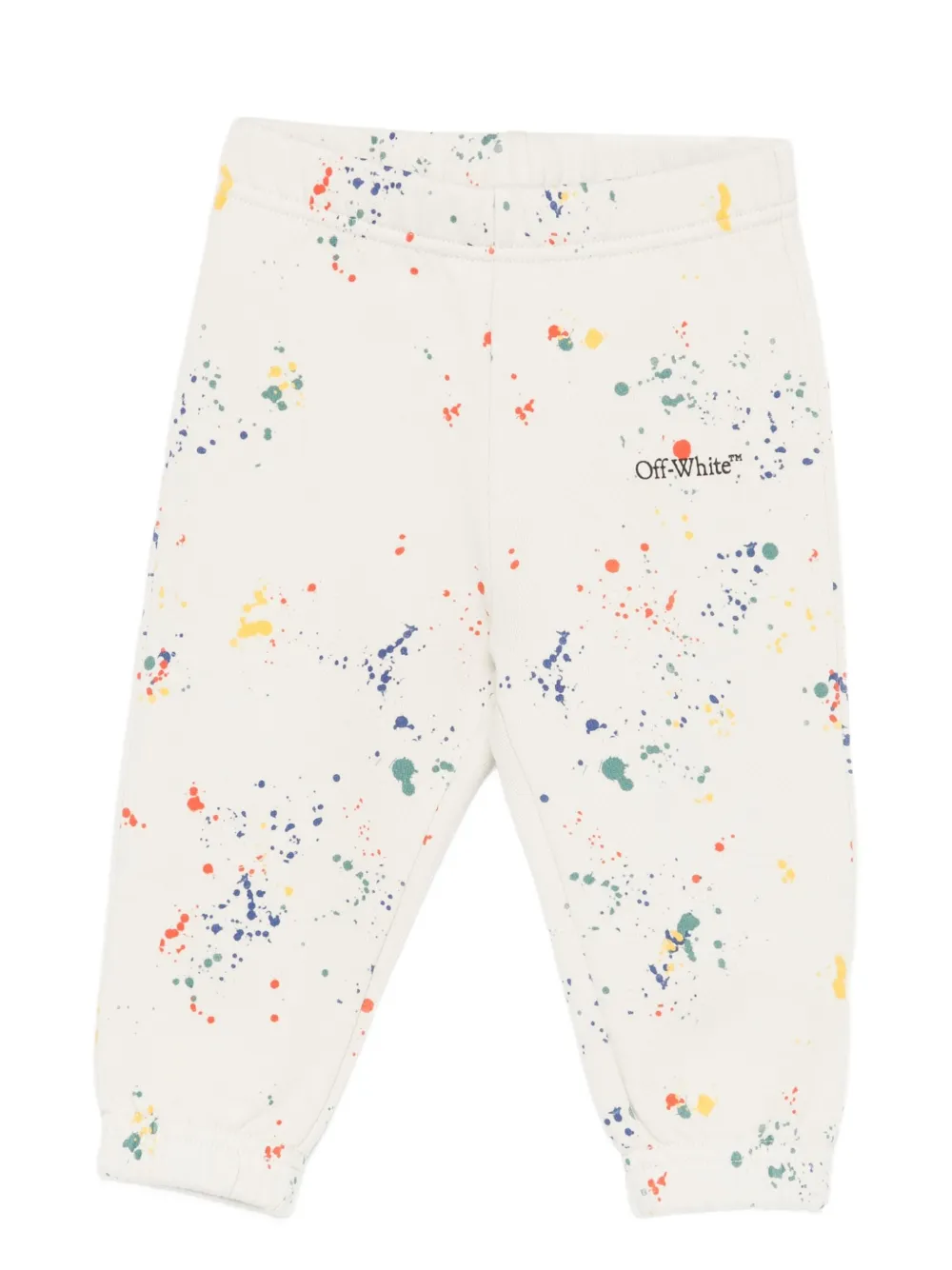 Off-White Kids ペイント パンツ - ホワイト Off-White Kids ペイント パンツ - ホワイト