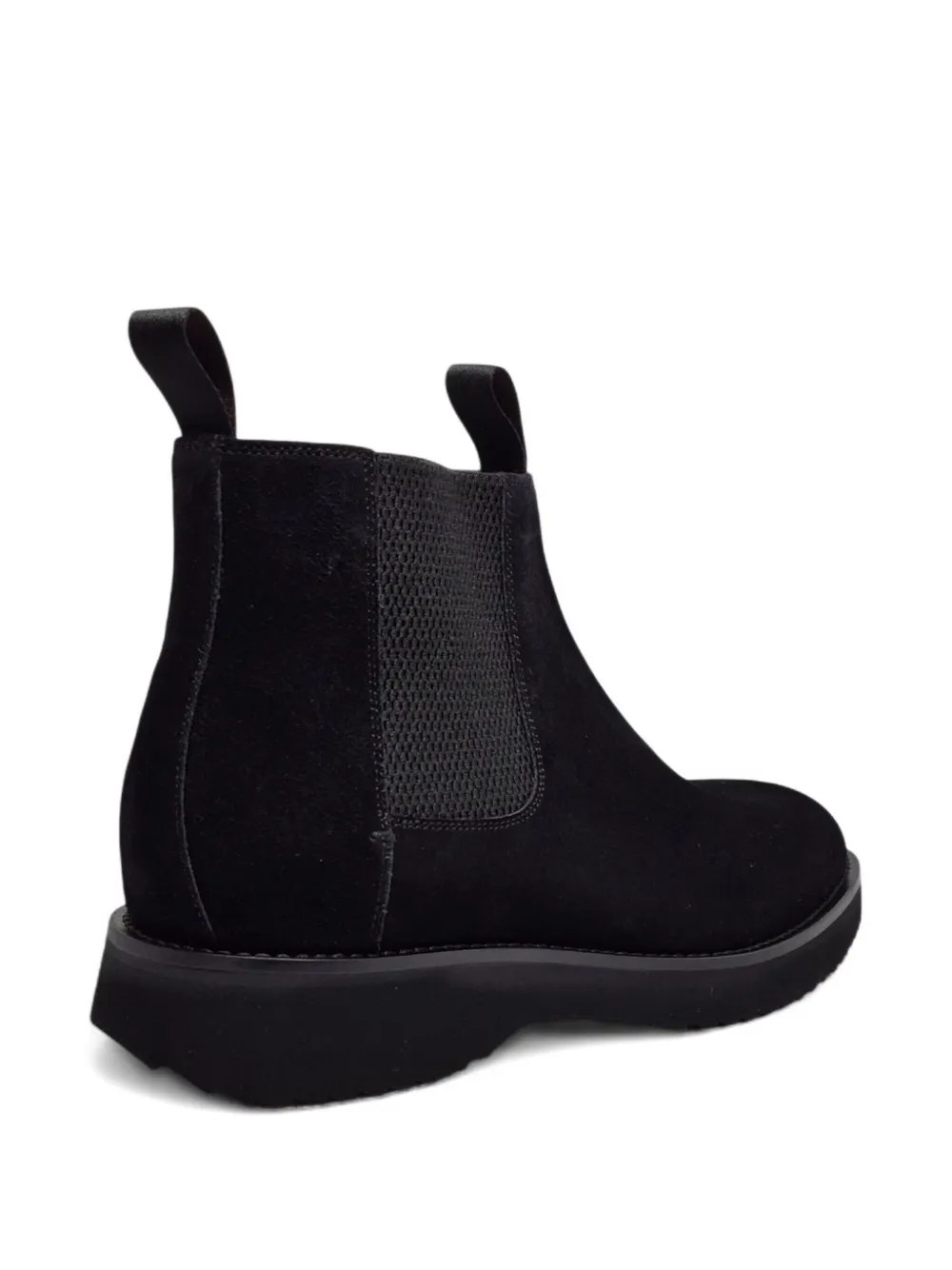 Barrett suede elastic-panel chelsea boots Black