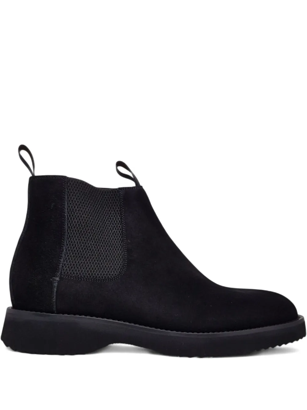 Barrett suede elastic-panel chelsea boots Black