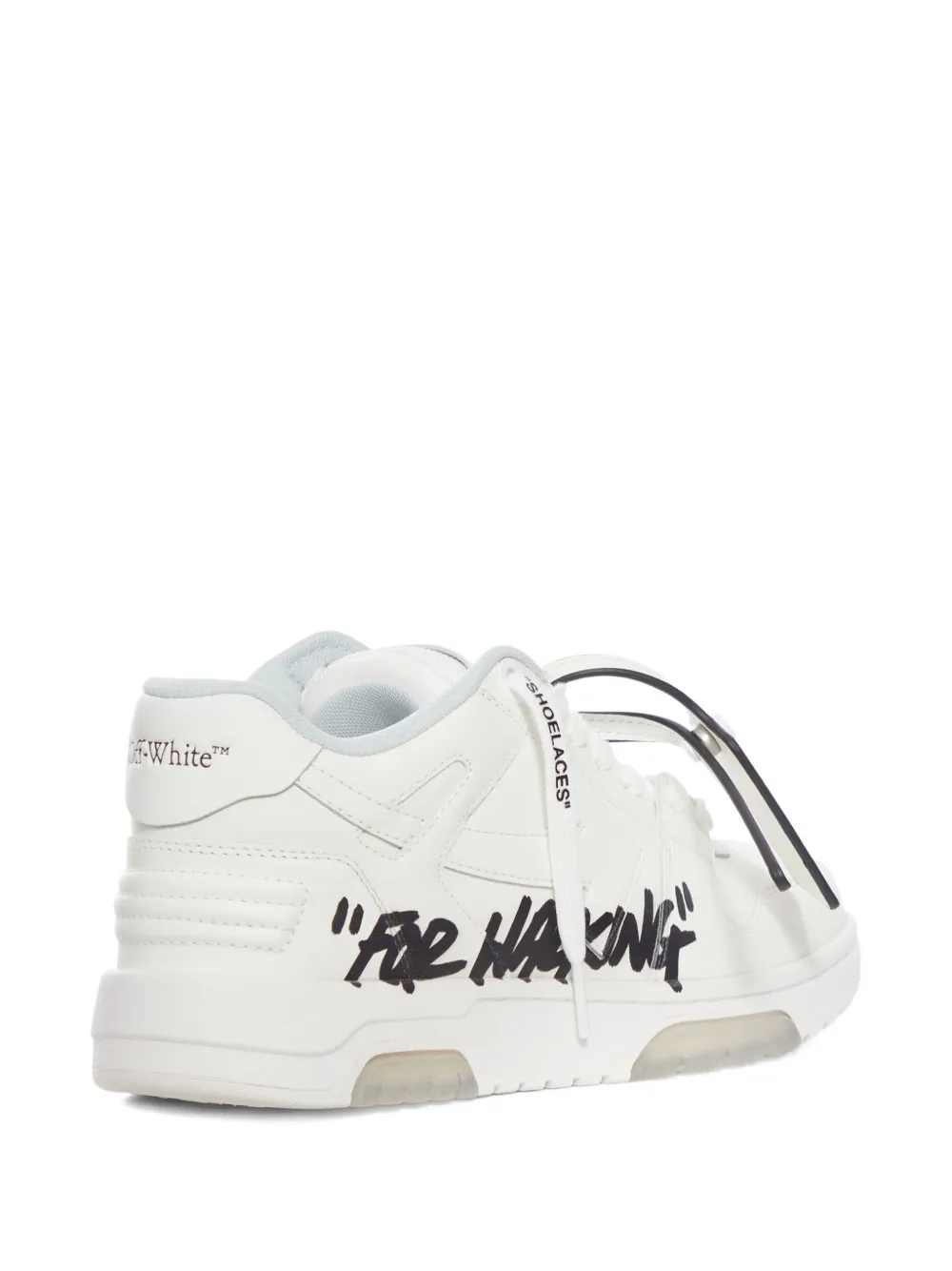 Off-white Out Of Office Graffiti-print Low-top Sneakers In White