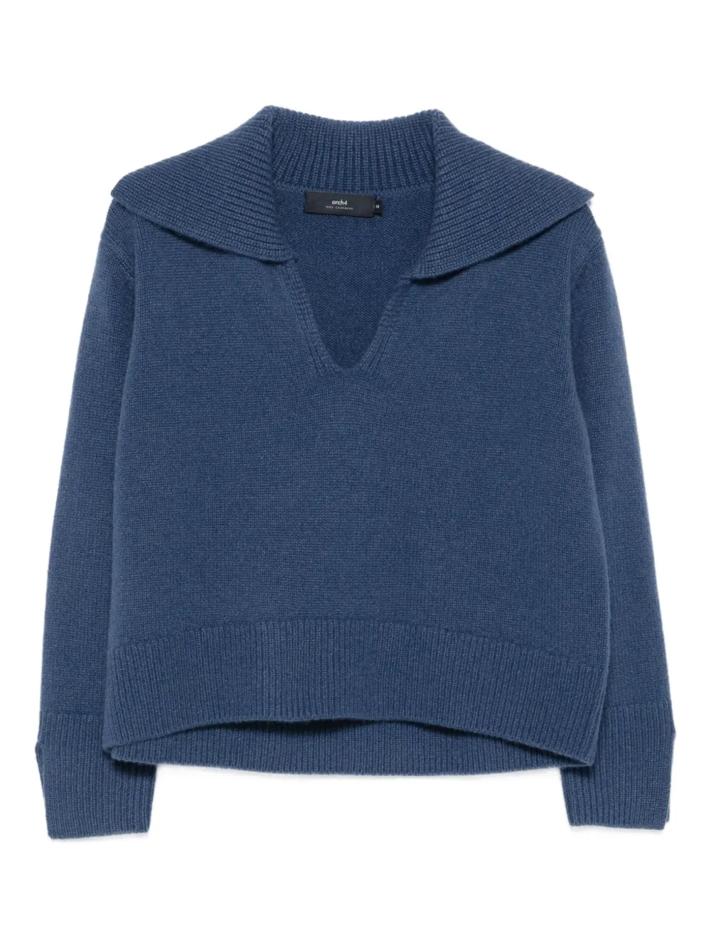 arch4 ribbed-hem cashmere sweater | Blue | Image 1