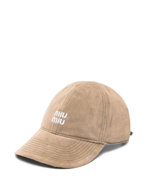 Miu Miu logo baseball cap