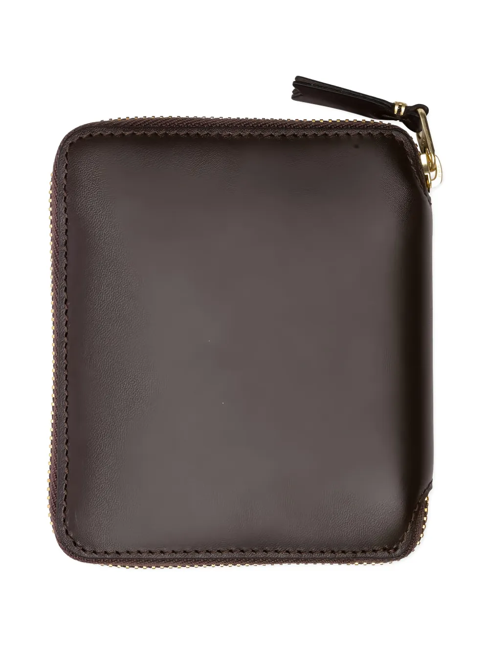 Comme Des Garçons Zip-around Leather Wallet In Brown