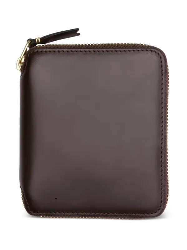 Comme Des Garçons Wallet zip-around Leather Wallet | Brown