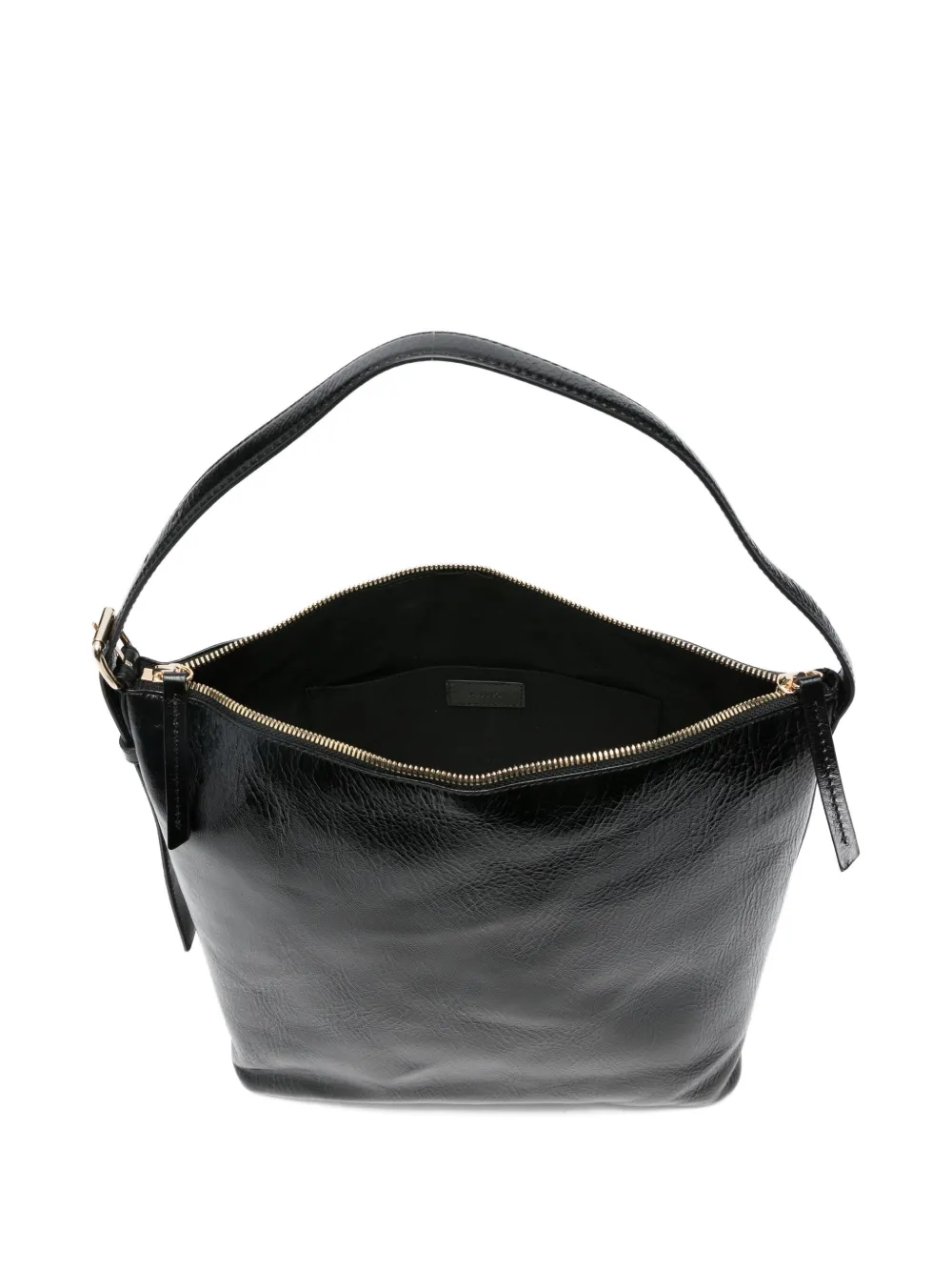 Apc Zip-fastening Leather Shoulder Bag In Black