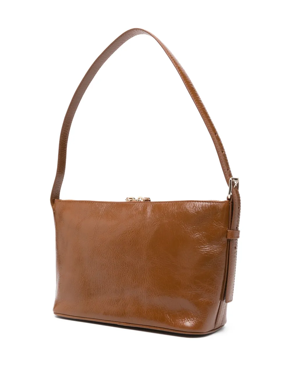 A.P.C. Leren shopper met gespdetail Bruin