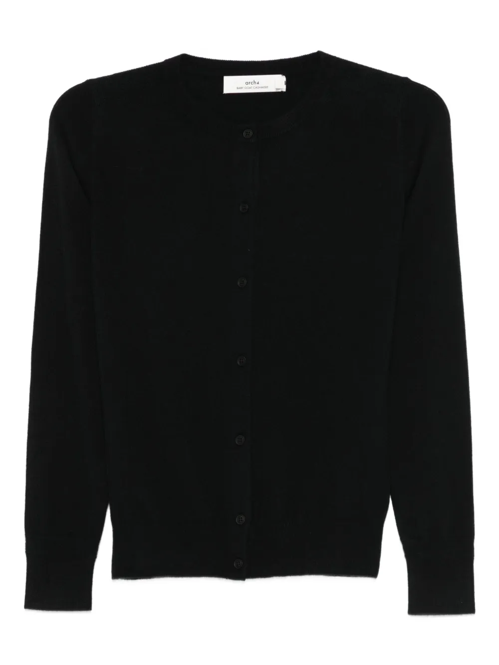 arch4 front-button cardigan | Black | Image 1
