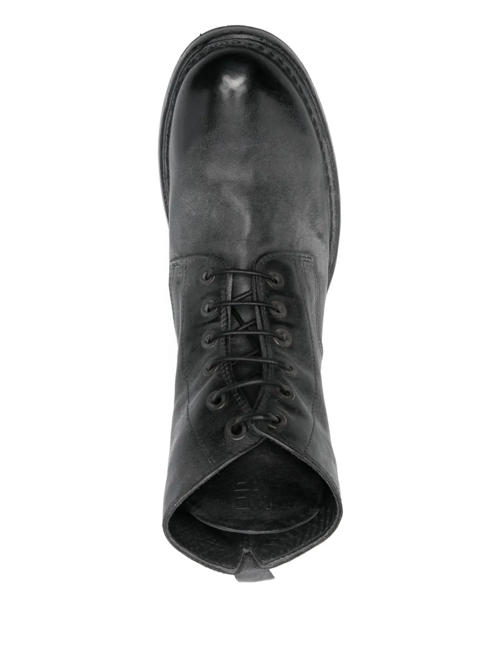 Moma lace-up leather boots Black