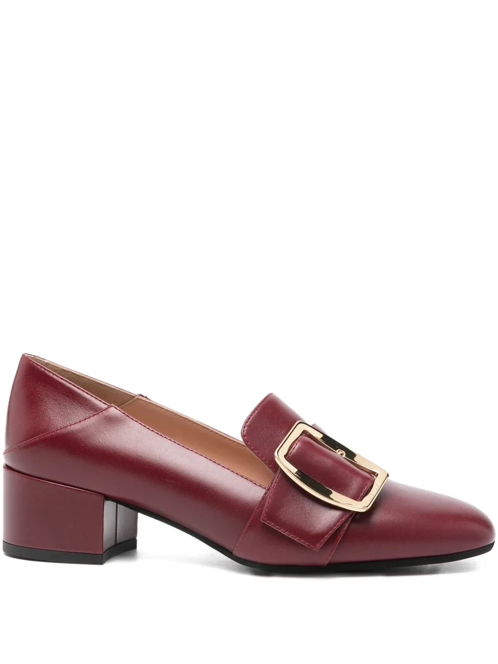 Bally 40mm buckle heeled pumps Rood