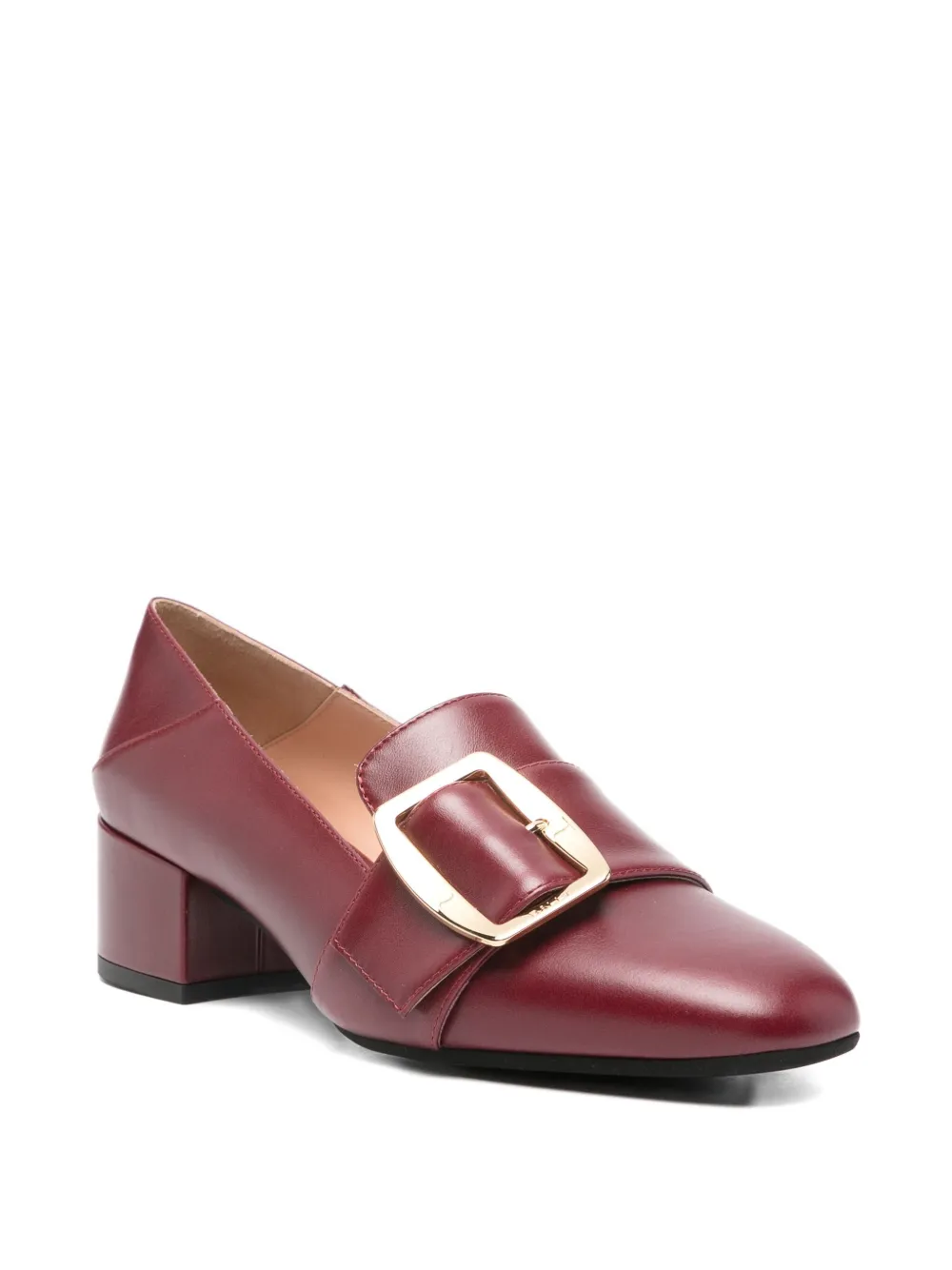 Bally 40mm buckle heeled pumps Red