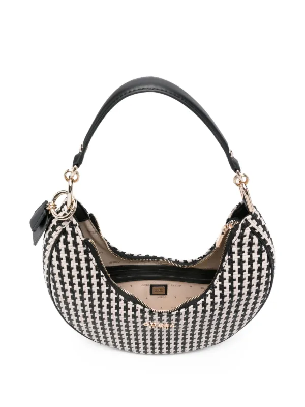 GUESS Women's Bessey Hobo Shoulder Bag | Quilted G-Shine PU With Adjustable Crossbody Strap - View #6