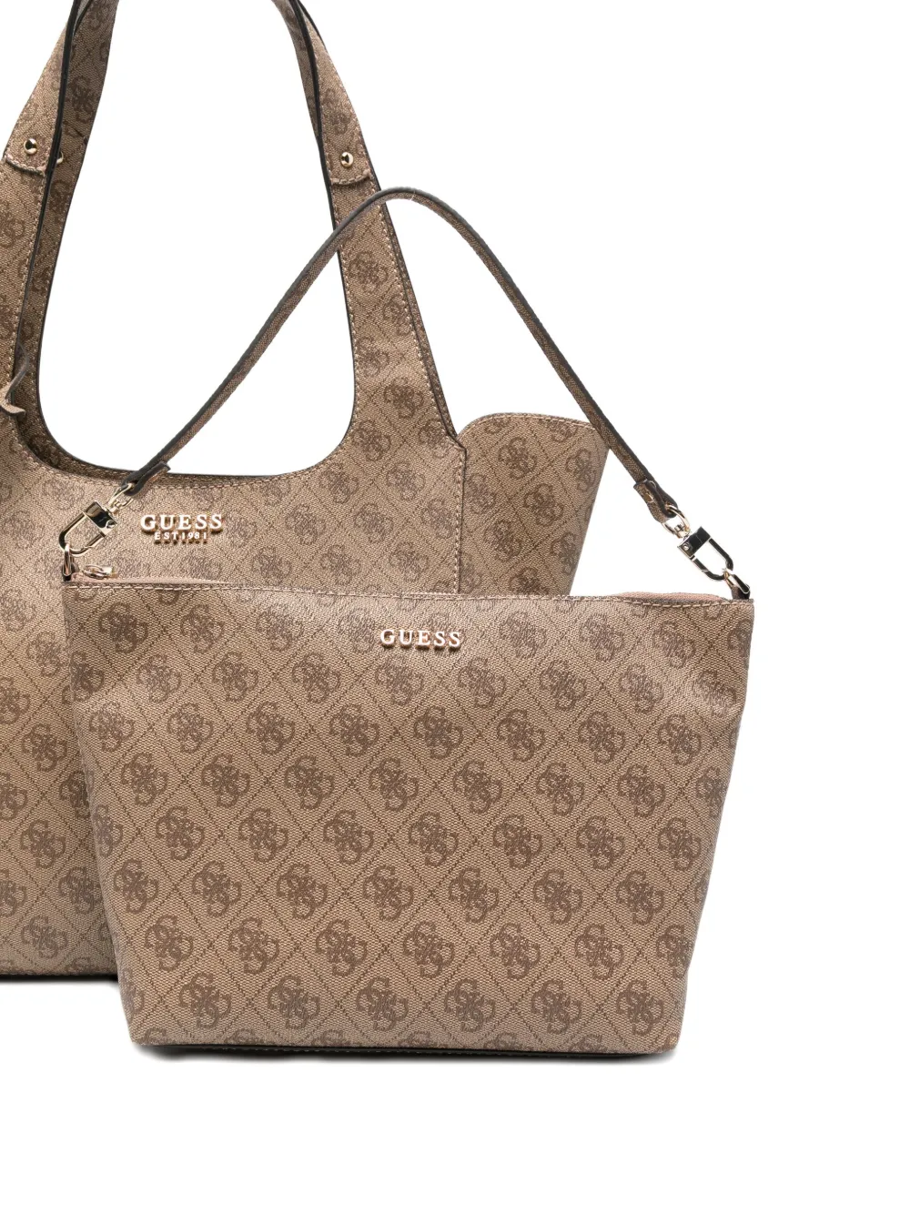 GUESS USA Heuptas met logoplakkaat Beige