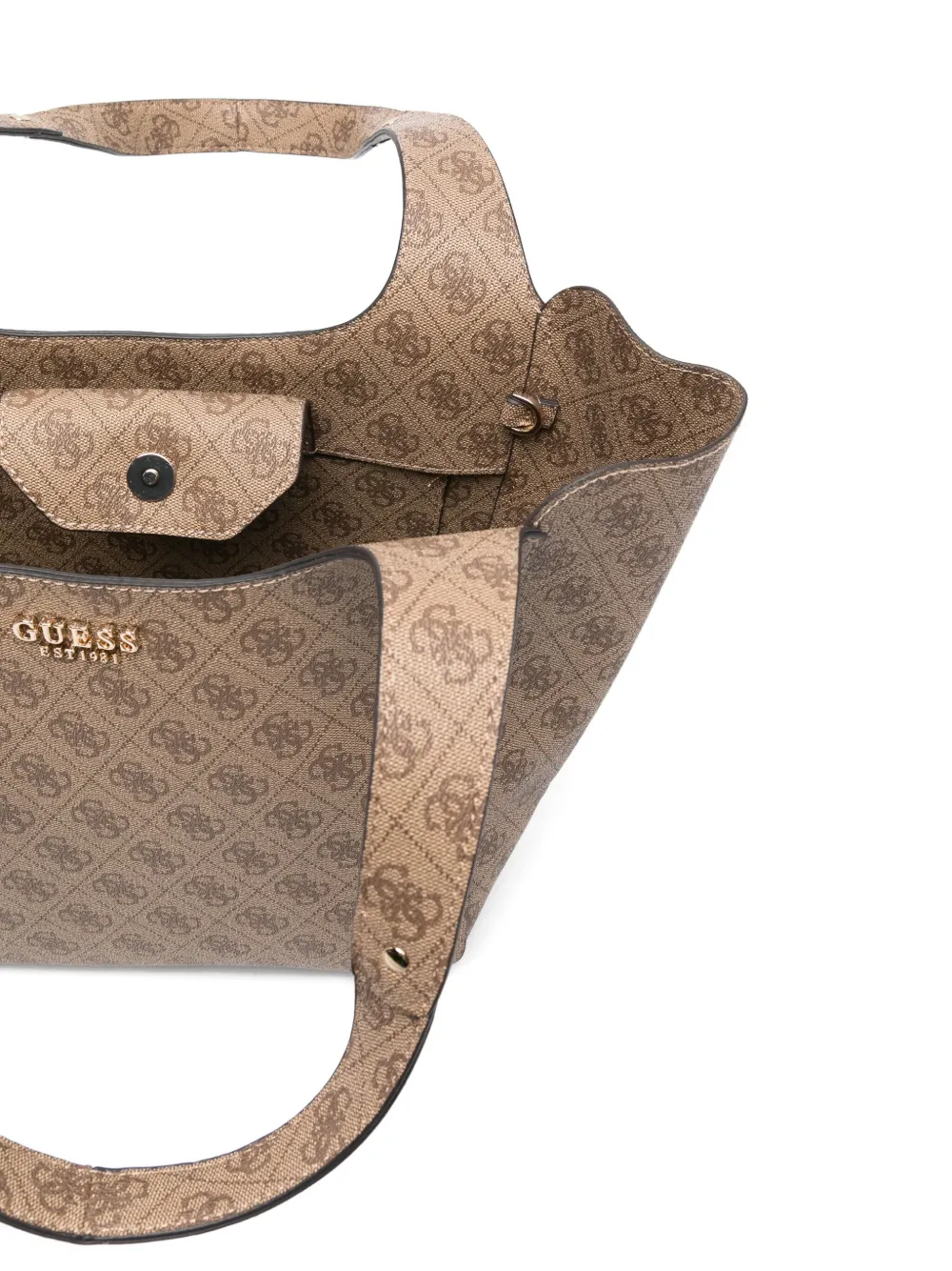 GUESS USA Heuptas met logoplakkaat Beige
