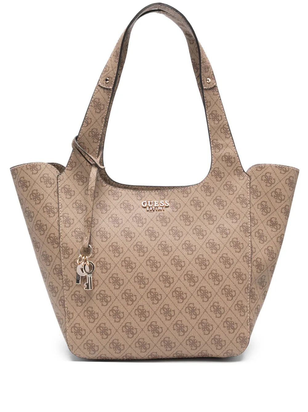 GUESS USA logo-plaque tote bag | Neutrals | Image 1