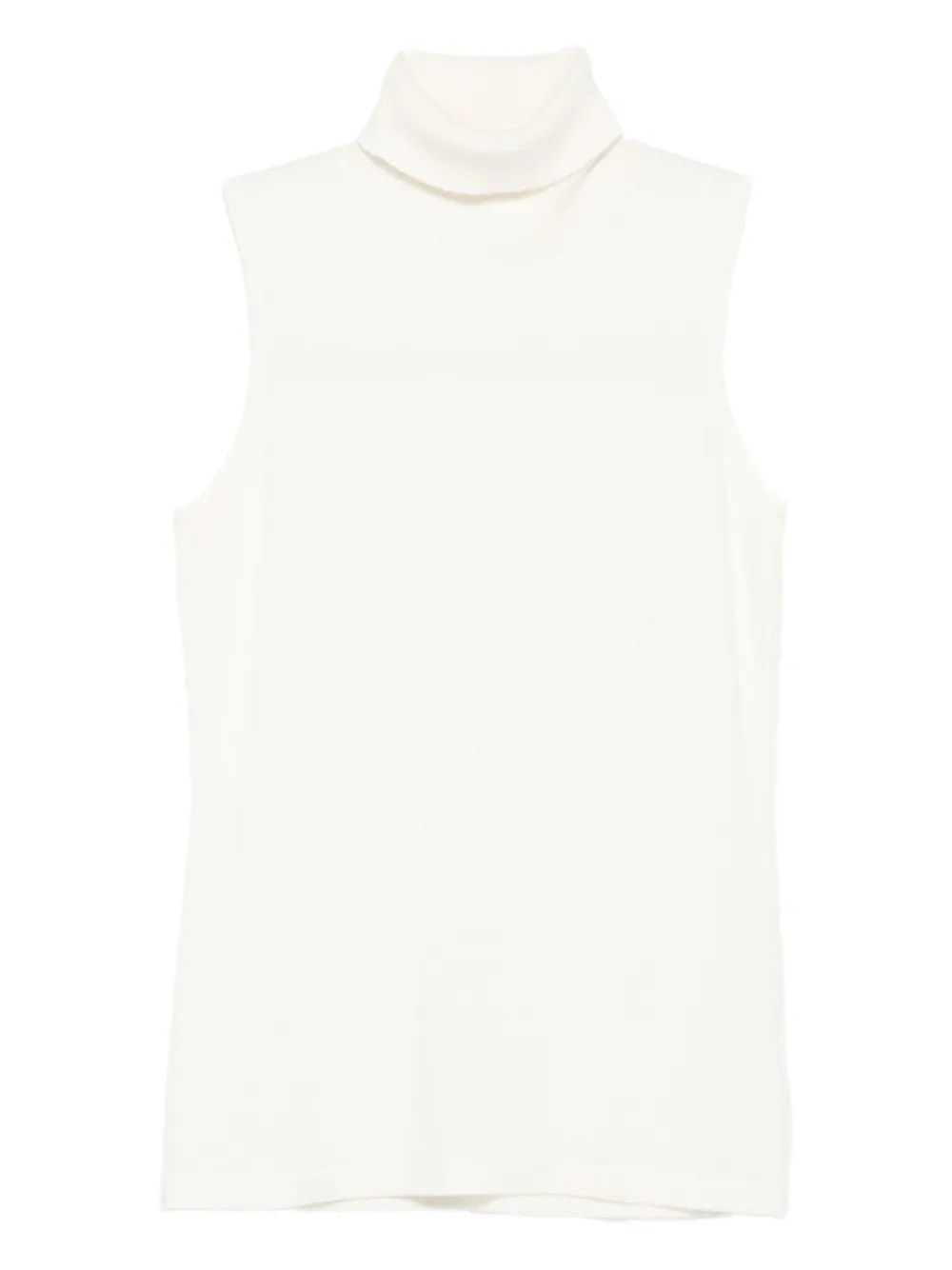 arch4 sleeveless turtleneck top | White | Image 1