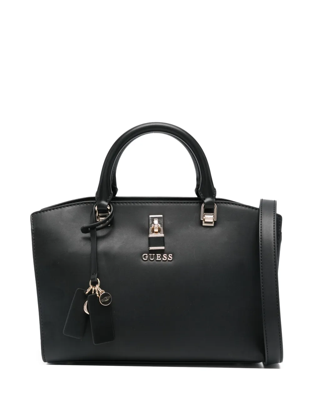 GUESS USA Queensland padlock top-handle tote bag | Black | Image 1