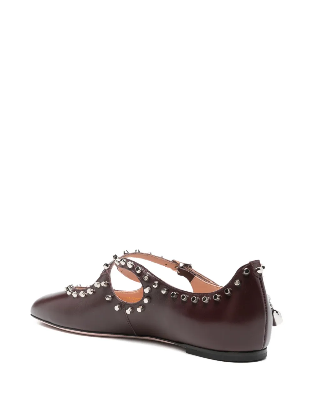 Bally Baunty studded-detail ballerina Red