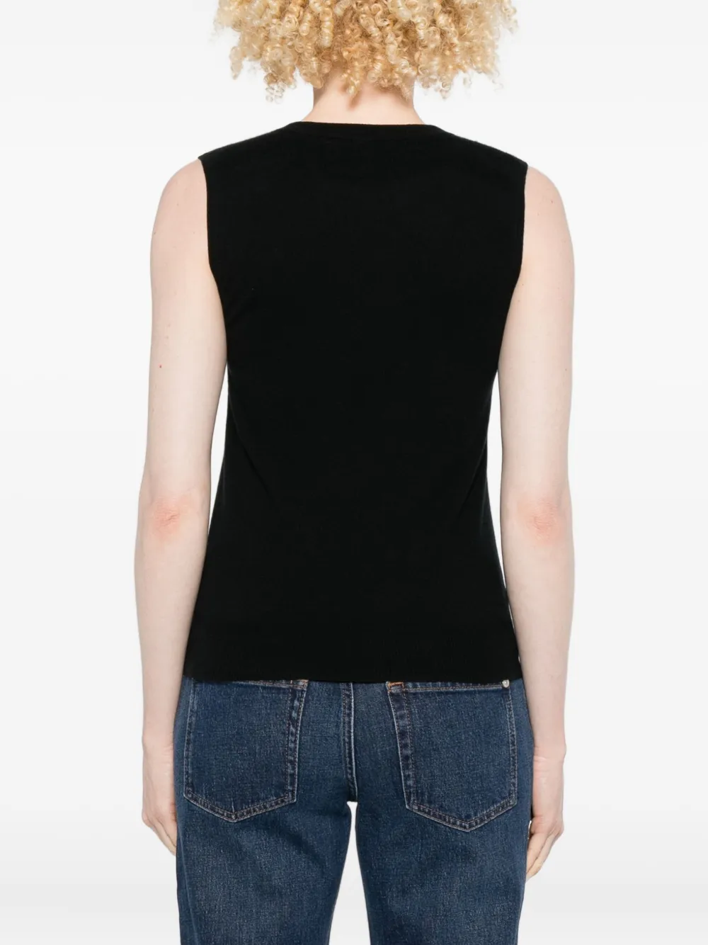 Arch4 Round-neck Tank Top In Black