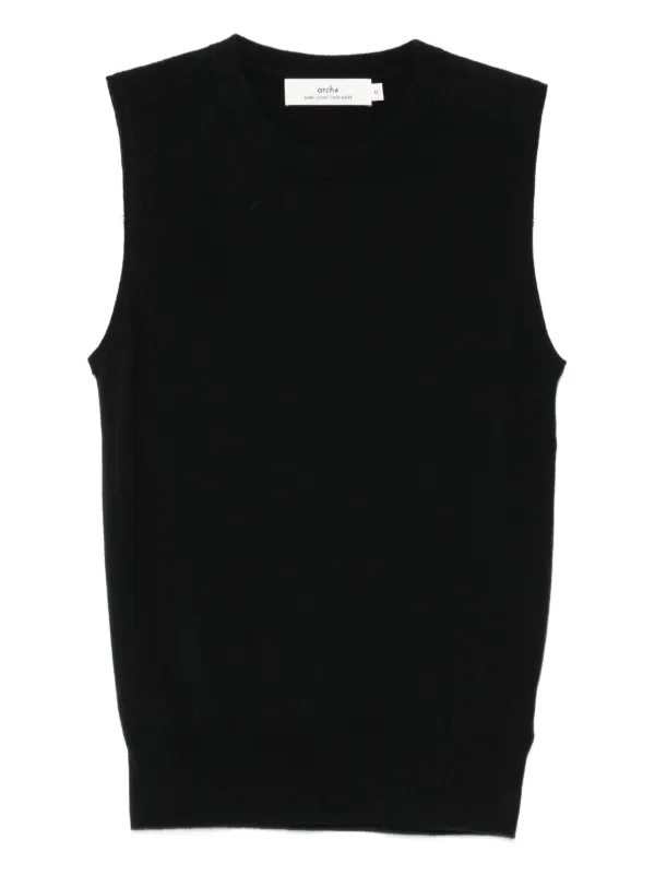 Arch4 Round-neck Tank Top in Black