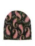 IN BED WITH YOU paisley beanie - Black