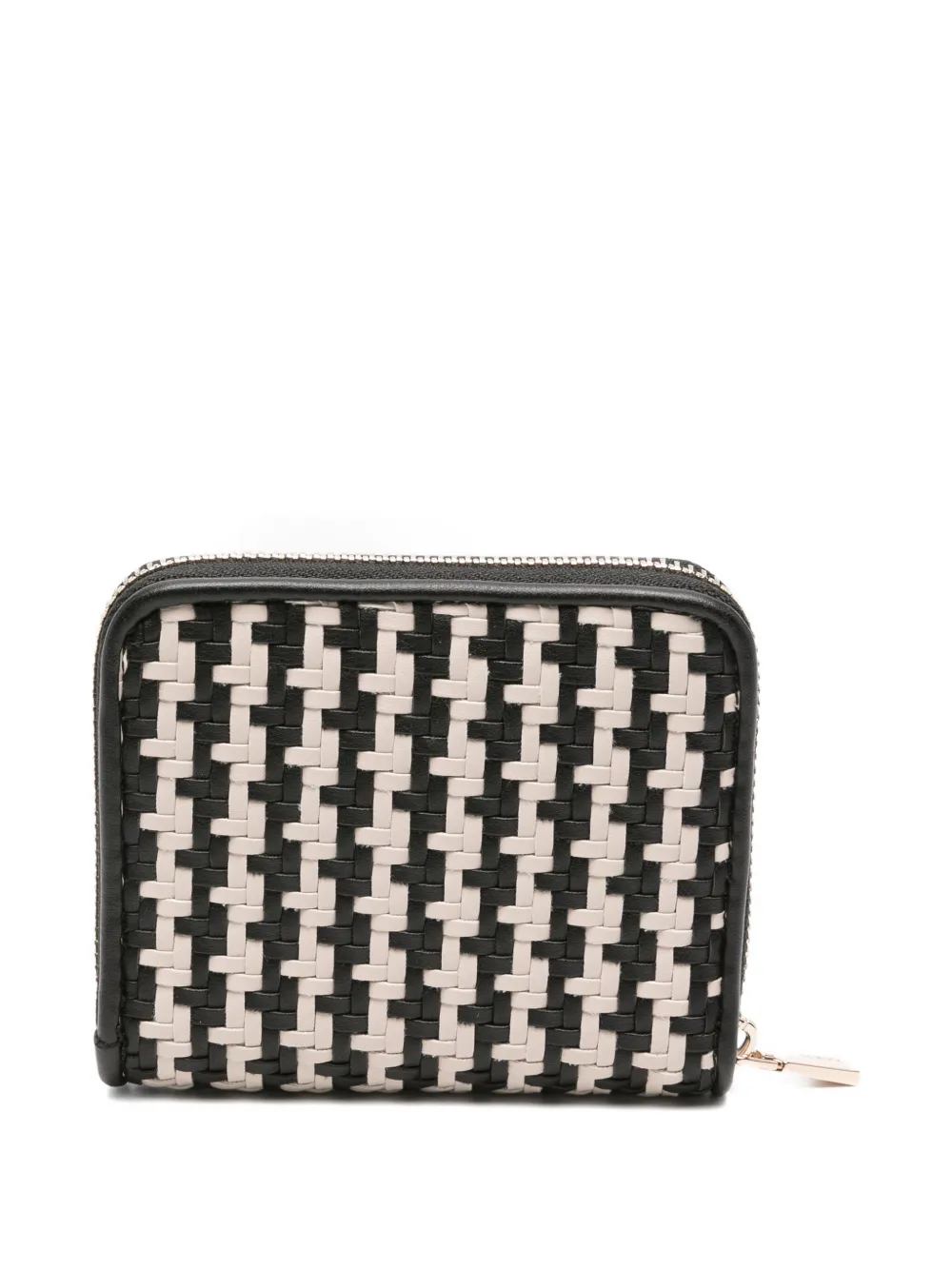 GUESS USA Mirema woven zip-around wallet - Zwart