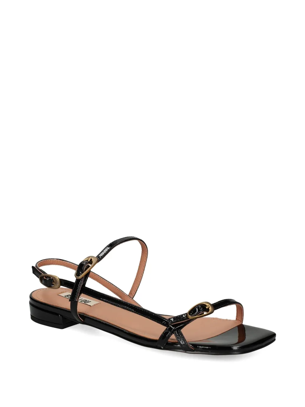 Bibi Lou buckle-detail square-toe sandals Black