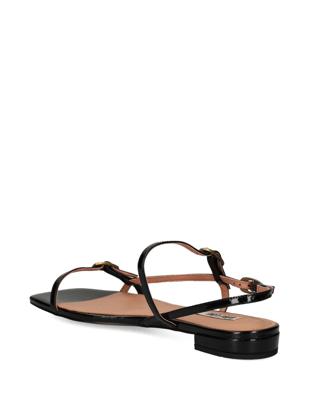 Bibi Lou buckle-detail square-toe sandals Black