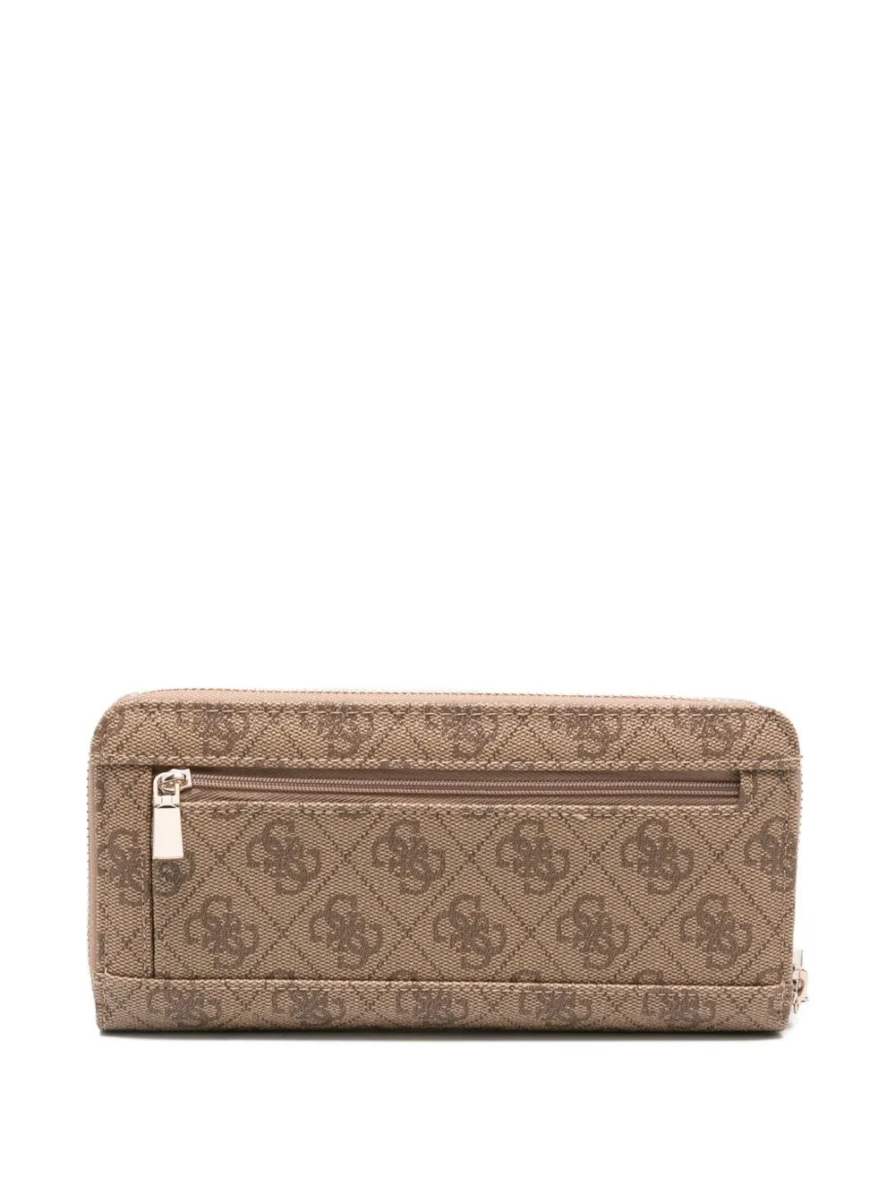 GUESS USA logo-plaque zip-around wallet - Beige