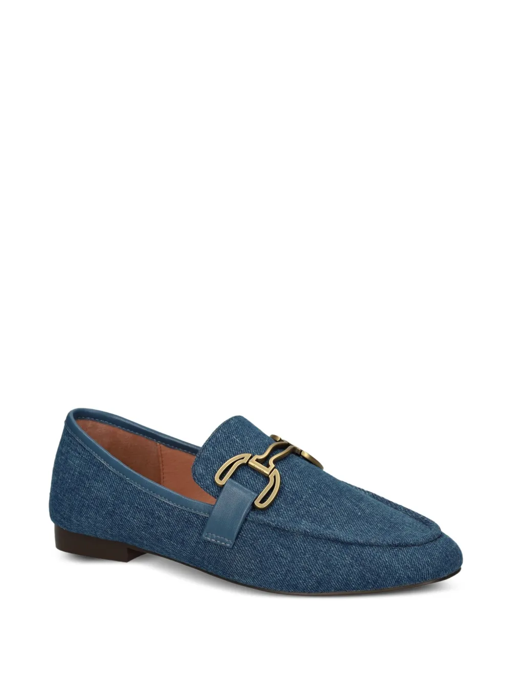 Bibi Lou denim chain-link loafers Blue