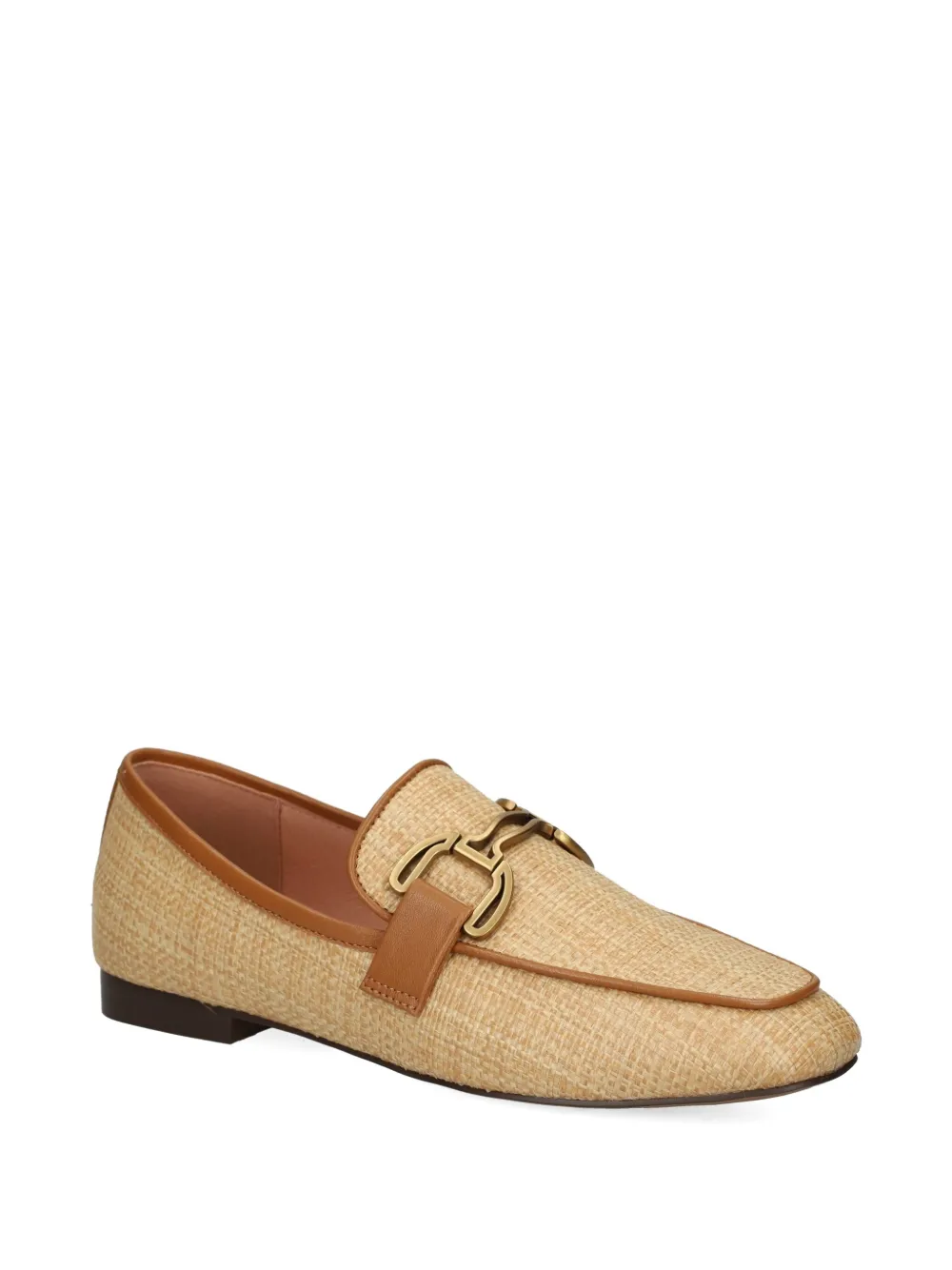 Bibi Lou woven chain-link loafers - Beige